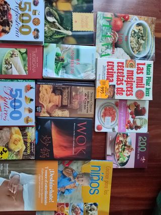 Lote de libros de cocina