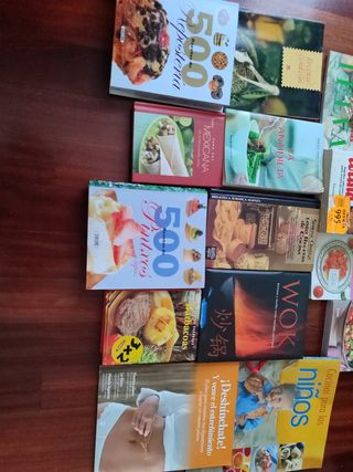 Lote de libros de cocina