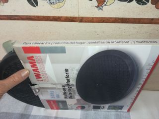 Base giratoria PVC negro 25 cms