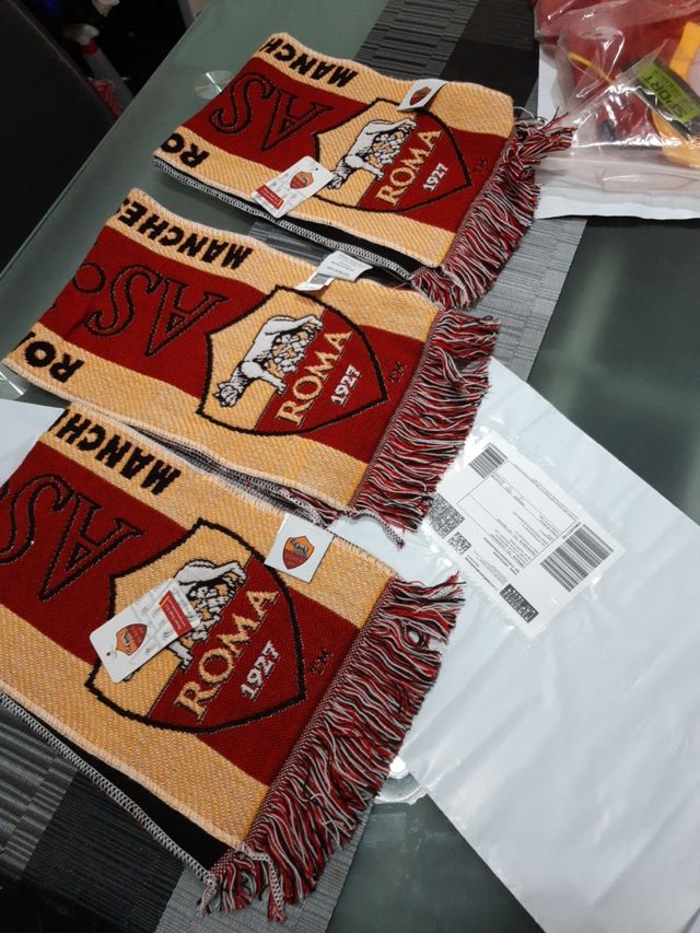 sciarpe roma Manchester 3 pezzi
