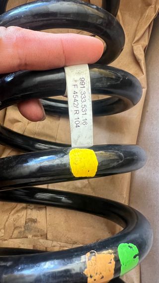 Muelles originales Porsche 991