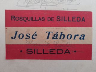 Etiqueta marca rosquillas de Silleda José Tábora