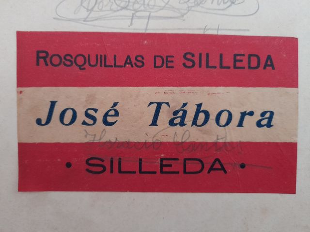 Etiqueta marca rosquillas de Silleda José Tábora