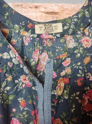 Blusa hippie sin mangas talla S Pull and Bear