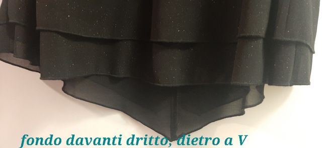 Top nero brillantini