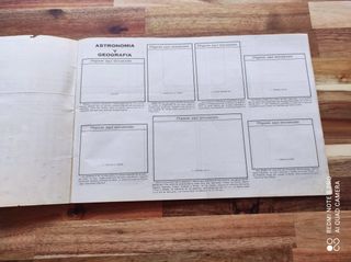 Album de cromos Ciencia y Arte incompleto