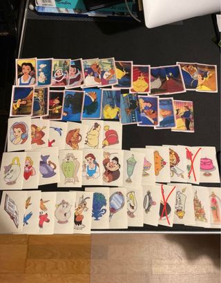Cromos Panini Bella y Bestia antiguos