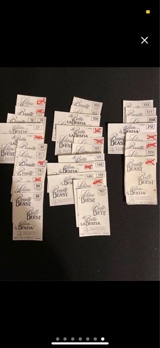 Cromos Panini Bella y Bestia antiguos