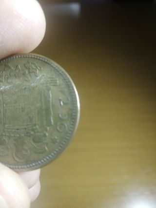 Moneda 2,5 pesetas 1953 *19 Apenigrafa
