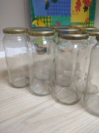 15 Botes de vidrio para almacenaje de alimentos
