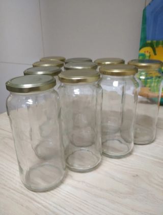 15 Botes de vidrio para almacenaje de alimentos