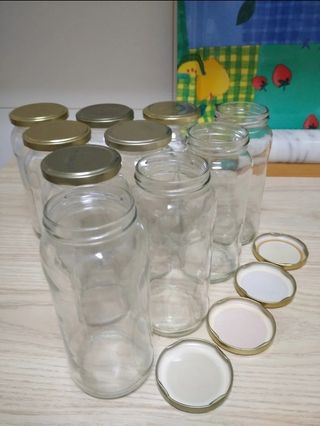 15 Botes de vidrio para almacenaje de alimentos