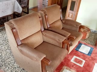 Sofás Rústico 3+1+1 Butacas