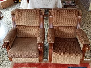 Sofás Rústico 3+1+1 Butacas