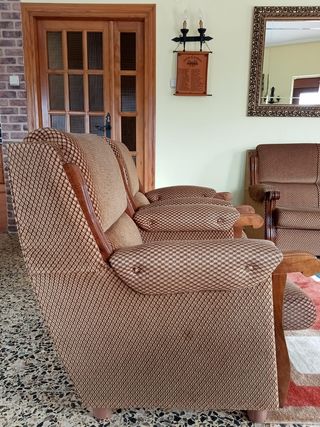 Sofás Rústico 3+1+1 Butacas