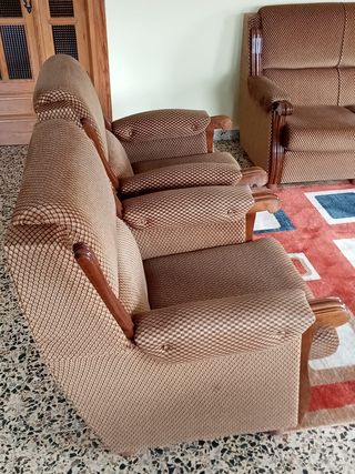 Sofás Rústico 3+1+1 Butacas