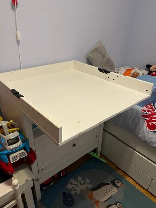 Cambiador bebé sundvik ikea blanco
