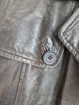 Americana cuero auténtico aviador