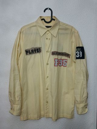 Camisa amarilla manga larga 