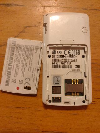 LG KG800 móvil vintage