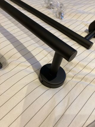 juego de accesorios baño negro moderno NUEVO
