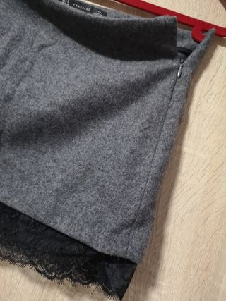 Minifalda invierno colegiala encaje