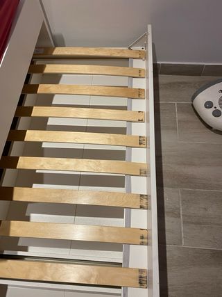 Cama nido, blanco, 90x200 cm