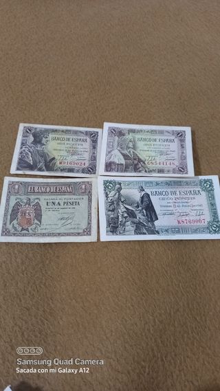 Monedas y billetes antiguos