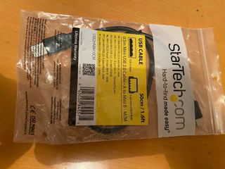 0.5m Mini USB 2.0 Cable - A to Mini B - M/M