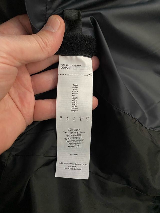 Piumino uomo Oliver nero