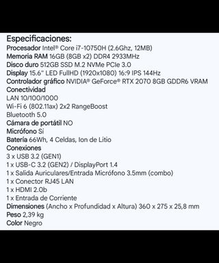 Portatile PC Gaming Asus Rog Strix