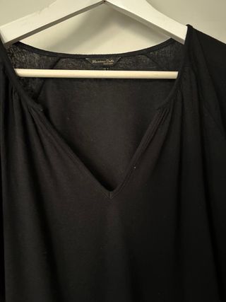 Camiseta manga bomba Massimo Dutti