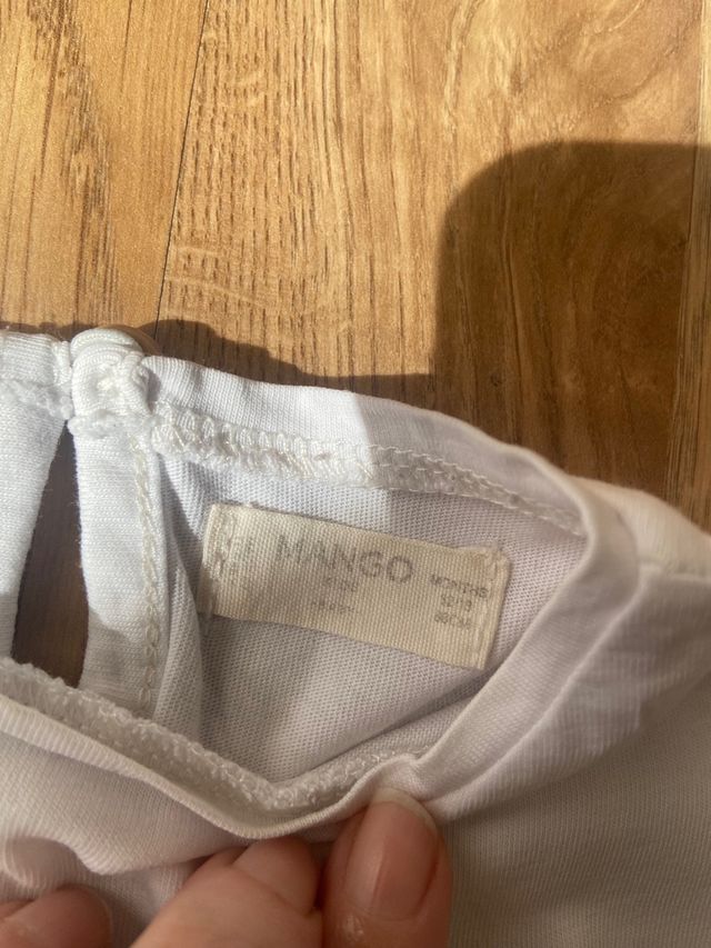 Camiseta manga larga bebé niña. Mango. 12-18 meses