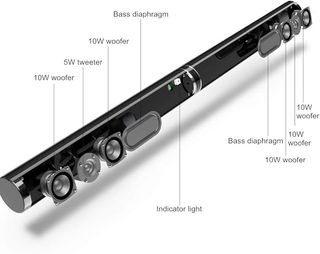 BARRA DE SONIDO 2.0 CON 6 ENTRADAS