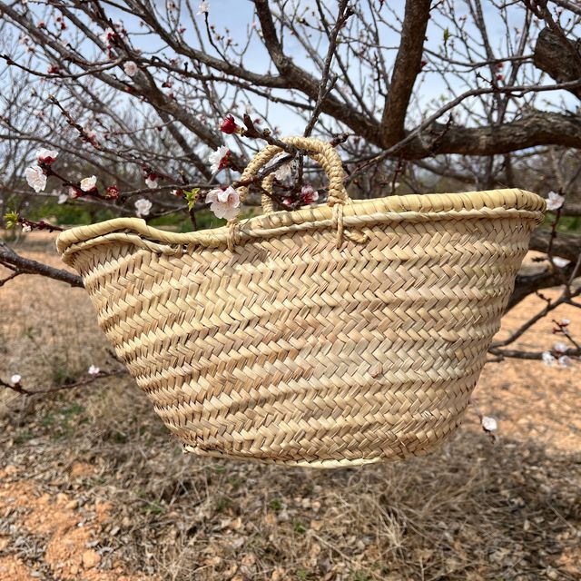 Capazo artesanal para decoración o uso personal.