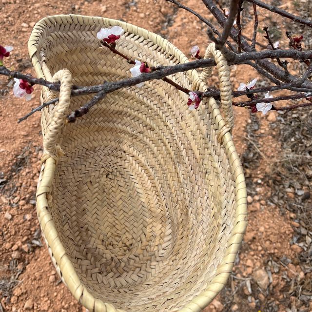 Capazo artesanal para decoración o uso personal.