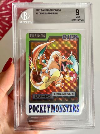 Carta Pokemon Nintendo Charizard BECKET 9 PSA