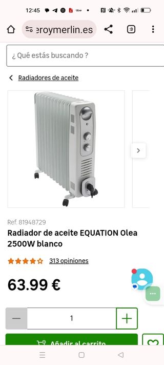 Radiador eléctrico aceite