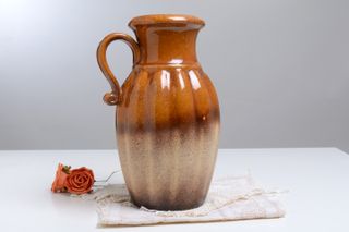 Jarrón Fat Lava Alemania Occidental cerámica