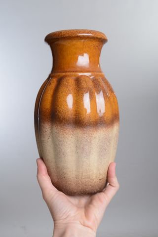 Jarrón Fat Lava Alemania Occidental cerámica