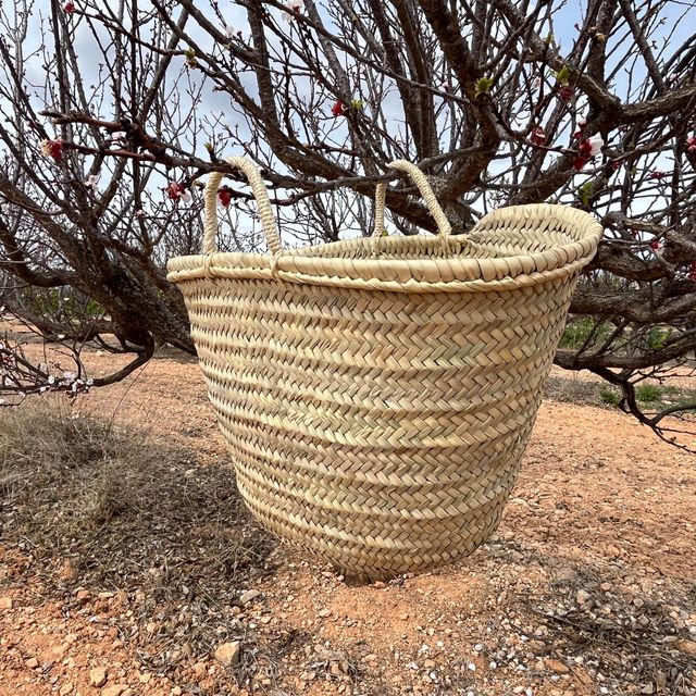 Capazos de palma para decoración o eventos