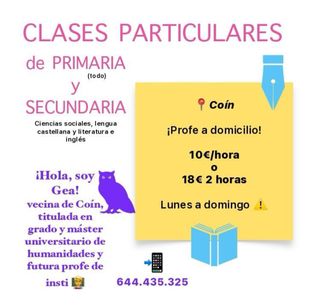 Profesora teacher particulares