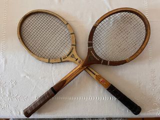 Raqueta de tenis madera