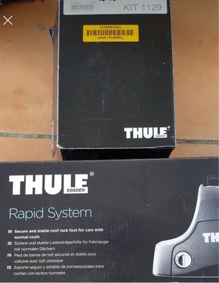 pies Thule 754 mas kit focus 1129 para baca coche