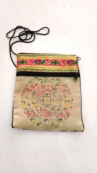 Bolsito tibetano seda con mandala