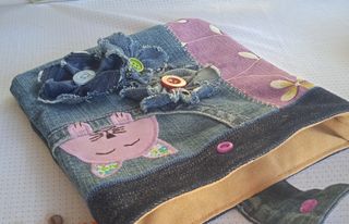 Bolso tela gato