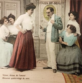 CINCO TARJETAS ANTIGUAS. Francia. Princ. S. XX.