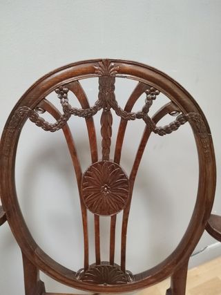 Silla caoba antigua