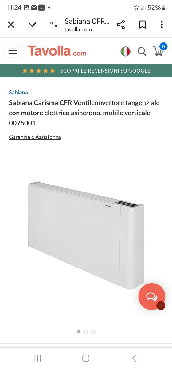 sabiana  ventilconvettore