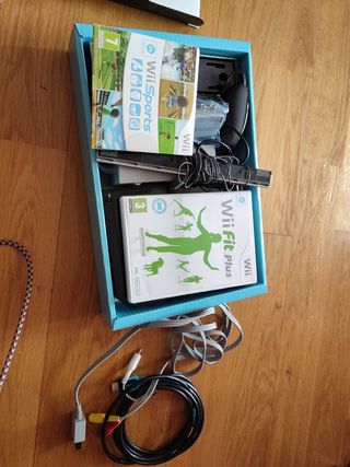 NINTENDO WII +JUEGOS+TABLAS FIT PLUS